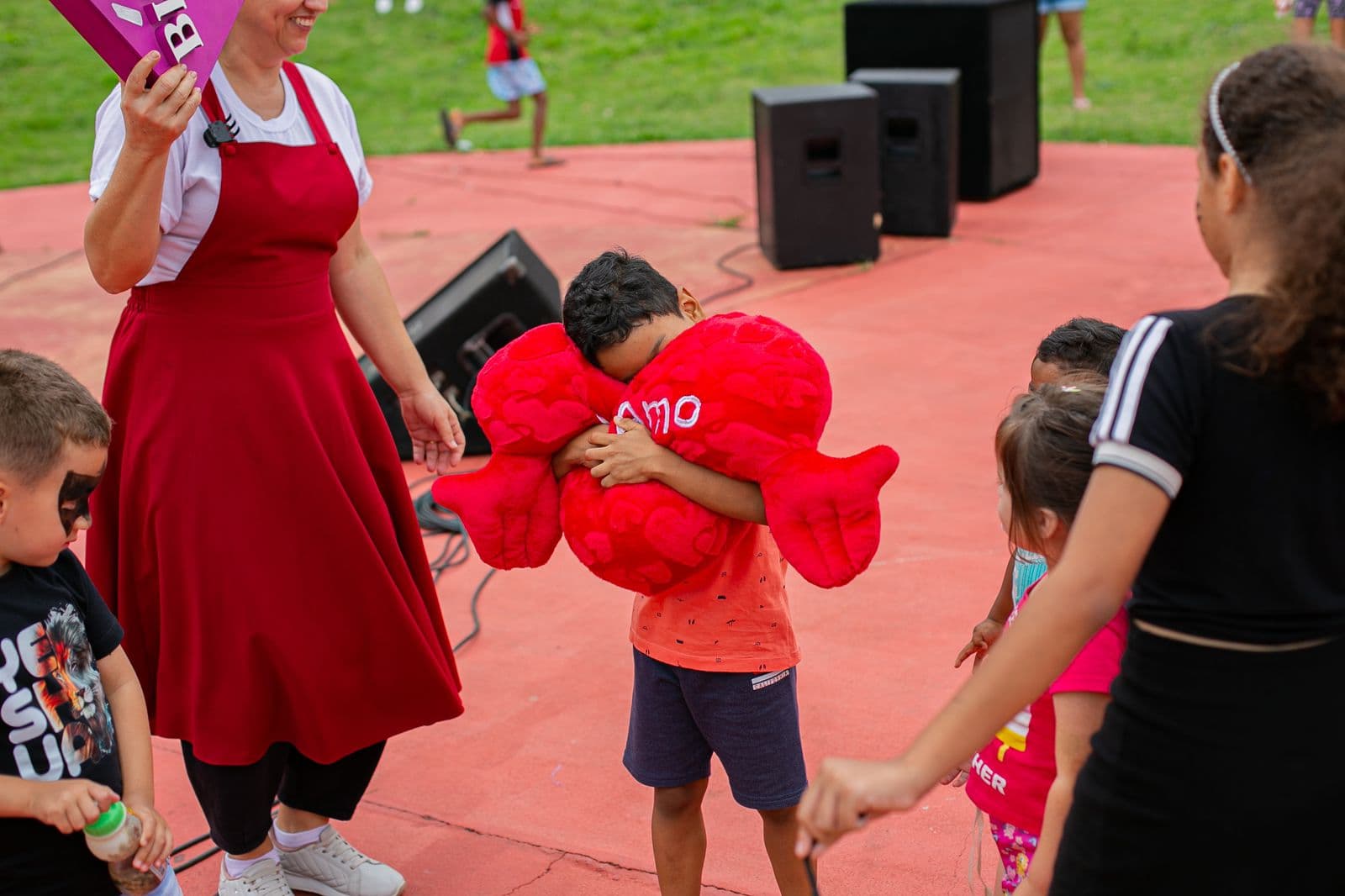 Polaroid Abraço Coração